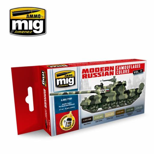 Mig 7161 Modern Russian Camouflages Colours Acrylic Paint Set