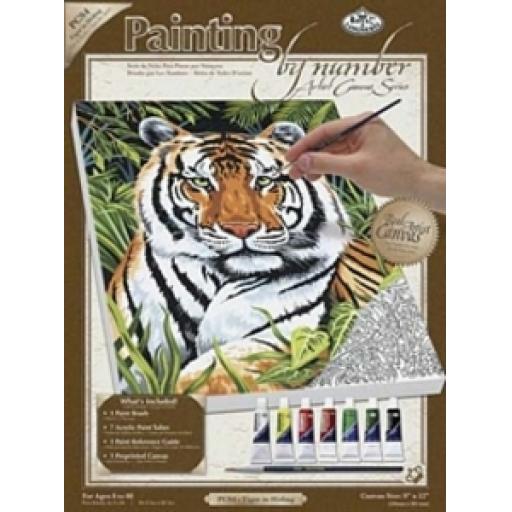 Pcs4 Tiger In Hiding Painting By Numbers