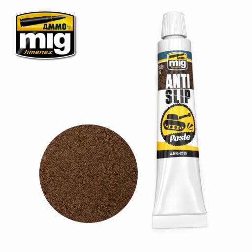 Mig 2035 Anti Slip Paste 1:35 Brown Colour 20Ml