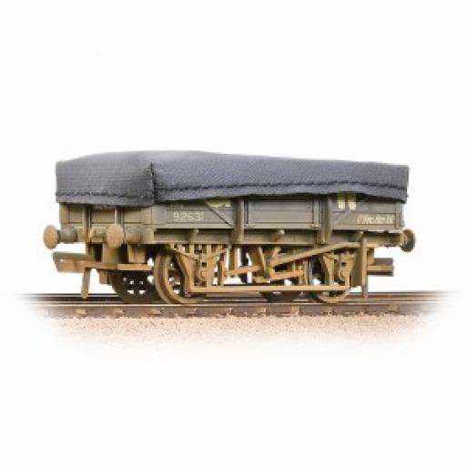 33-088A 5 Plank China Clay Wagon With Hood Gwr Grey Weathered