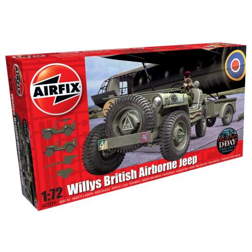 A02339 Willys Jeep Trailer & Howitzer 1:72 Airfix
