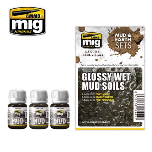 Mig 7442 Glossy Wet Mud Soils & Earth Sets