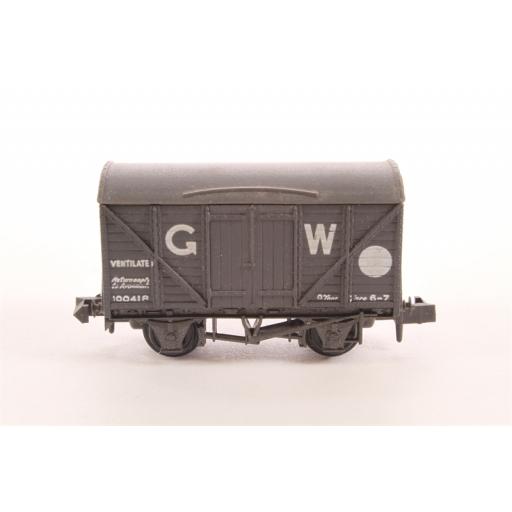 Nr-43W Box Van, Standard Type, Gw, Dark Grey Wagon Peco