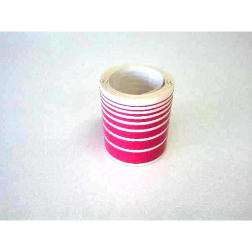 Trimline Cerise 2.5M Length Of 8 Different Width Tapes On One Roll; 0.5, 0.8, 1.3, 2.1, 3.3, 5, 7 & 10Mm