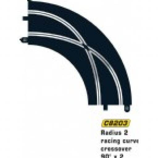 C8203 Radius 2 Racing Curves Crossover Scalextric