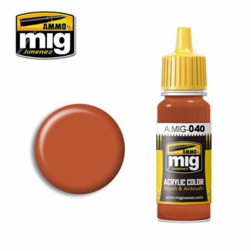 Mig 040 Medium Rust Acrylic Paint 17Ml