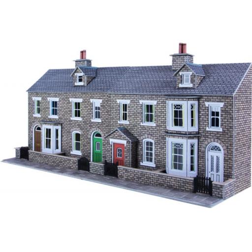 Po275 Low Relief Terraced House Stone Front (Oo/Ho Gauge) Metcalfe