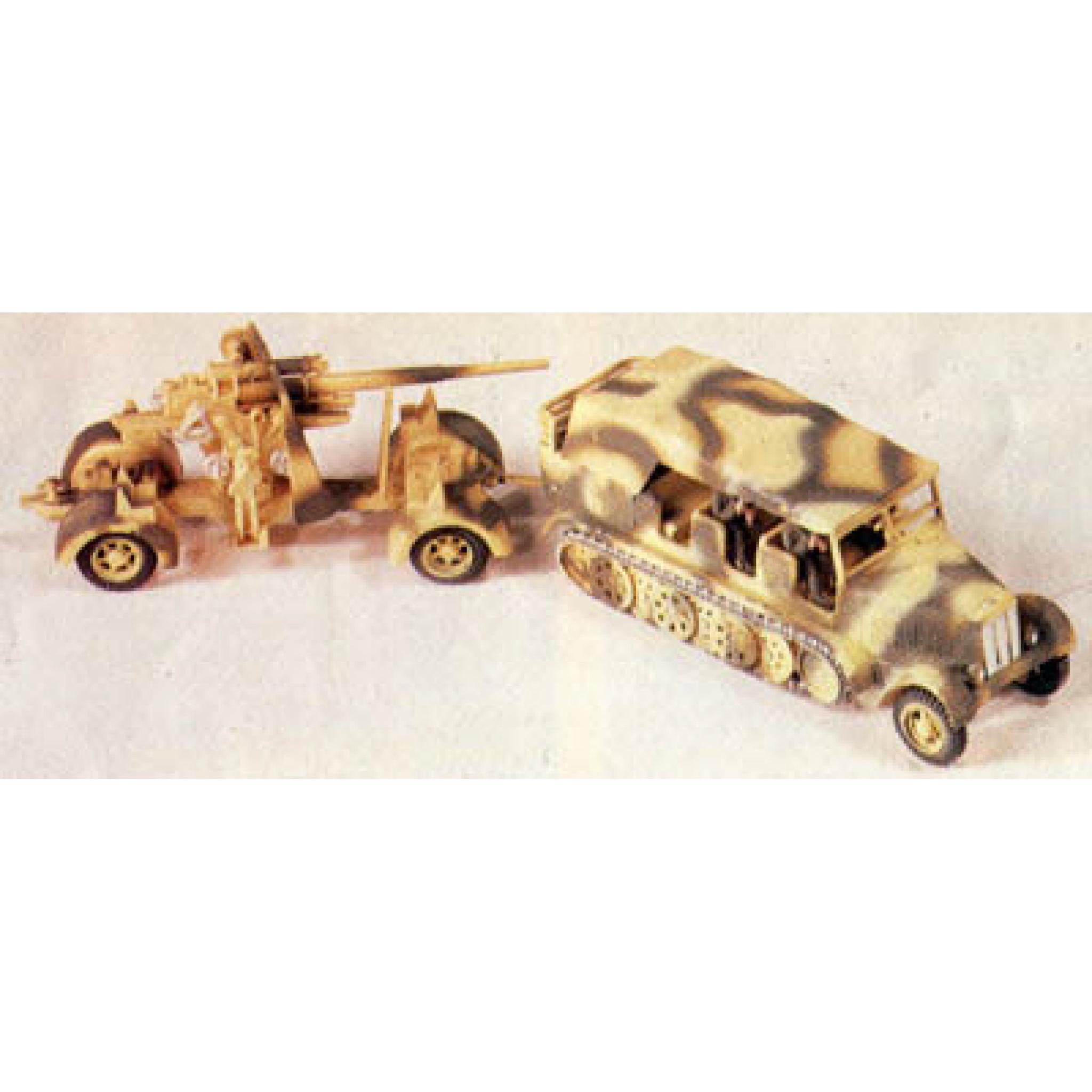 A02303v 88mm Gun And Tractor 1 76 Airfix Vintage Addlestone Models