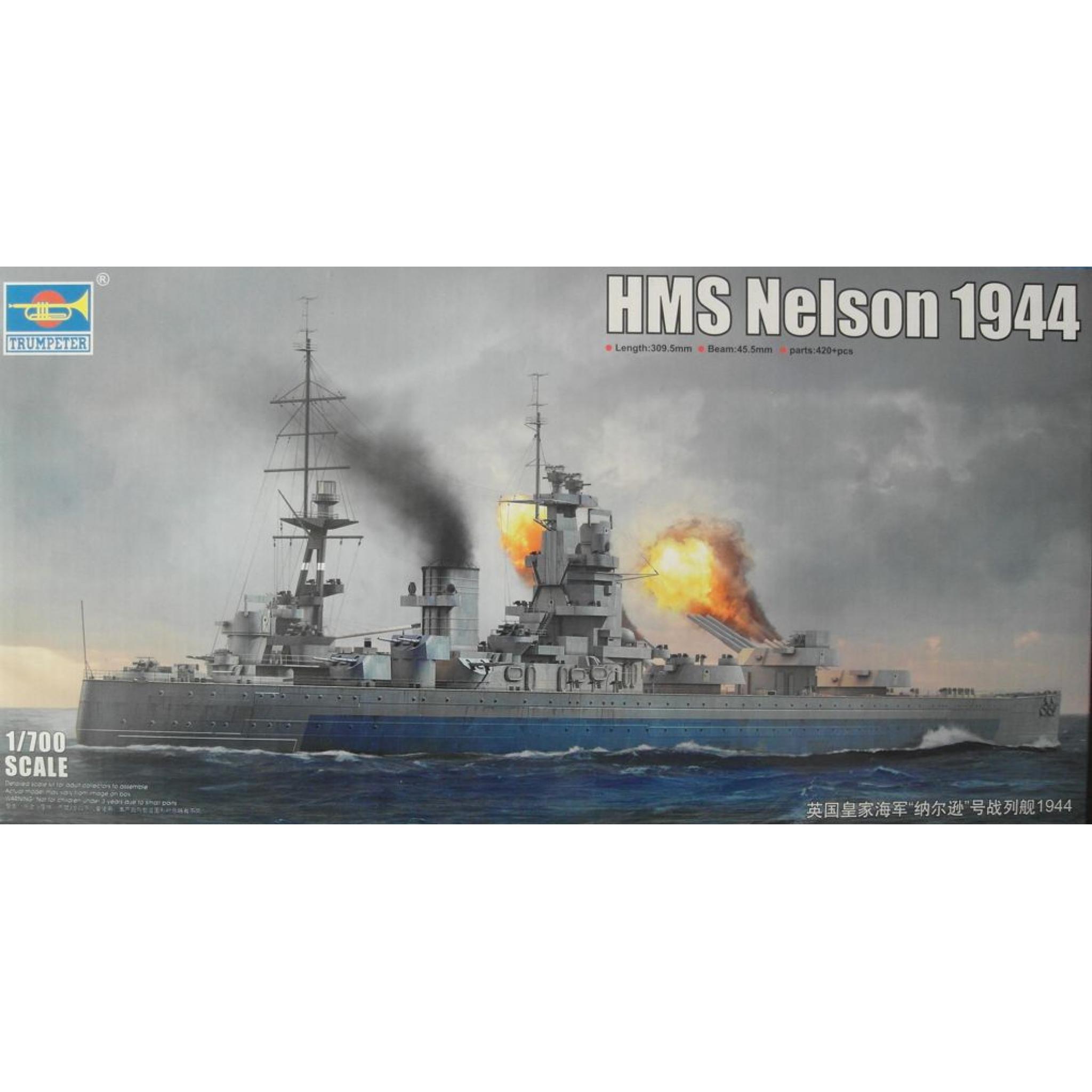 06717 Hms Nelson 1944 1:700 Trumpeter | Addlestone Models