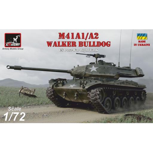 72412 M41A1/A2 WALKER BULLDOG 1:72 ARMORY MODEL GROUP