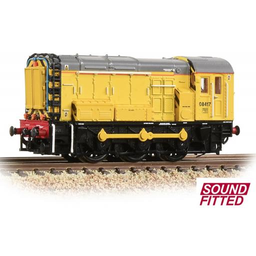 371-011SF CLASS 08 08417 NETWORK RAIL YELLOW (SOUND FITTED)