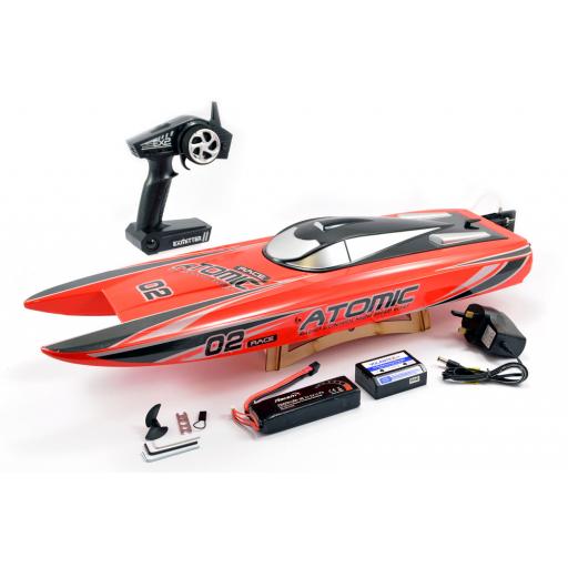VOLANTEX RACENT RTR ATOMIC BRUSHLESS BOAT WITH BAT & CHARGER (70cm) V792-4R