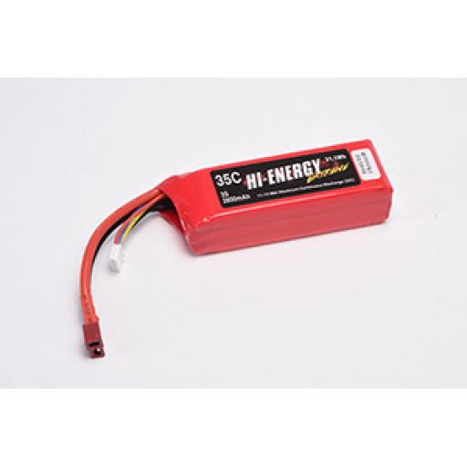 11.1V 2800mah 35c WITH DEANS CONNECTOR HI-ENERGY