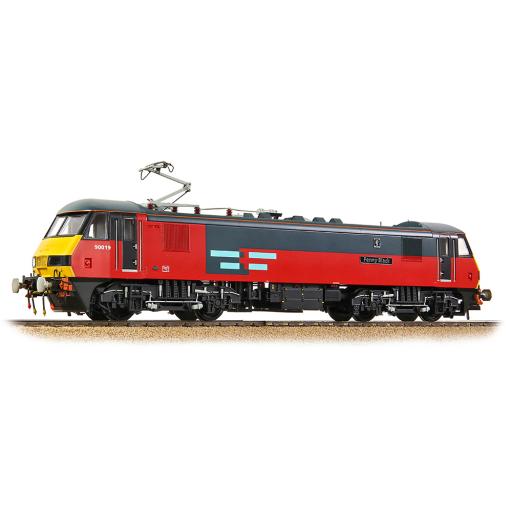 32-614 CLASS 90 90019 PENNY BLACK RAIL EXPRESS SYSTEMS (21 DCC)