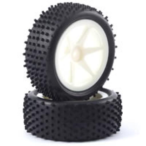 FAST0046S 1/10TH MOUNTED BUGGY WHEELS & TYRES