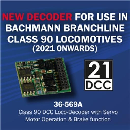 36-569A 21 PIN CLASS 90 DCC DECODER BACHMANN