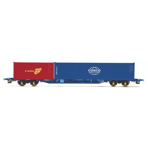 R60132 KFA 20FT & 40FT TOUAX CONTAINER WAGON HORNBY