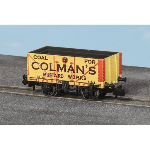 NR-7006P 9ft 7 PLANK OPEN COLMANS MUSTARD WAGON No.20 PECO