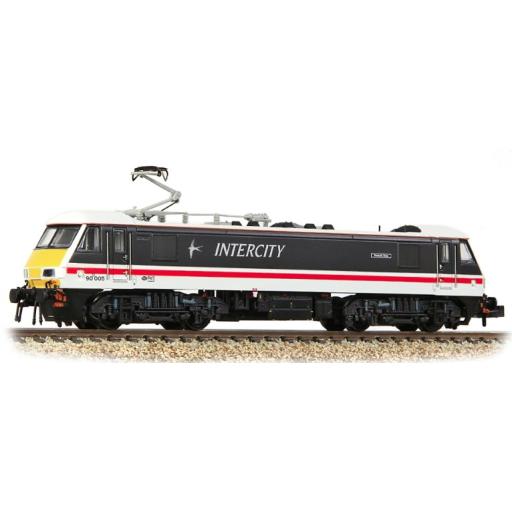 71-780 CLASS 90/0 90005 FINANCIAL TIMES BR INTERCITY SWALLOW (NEXT 18 DCC)