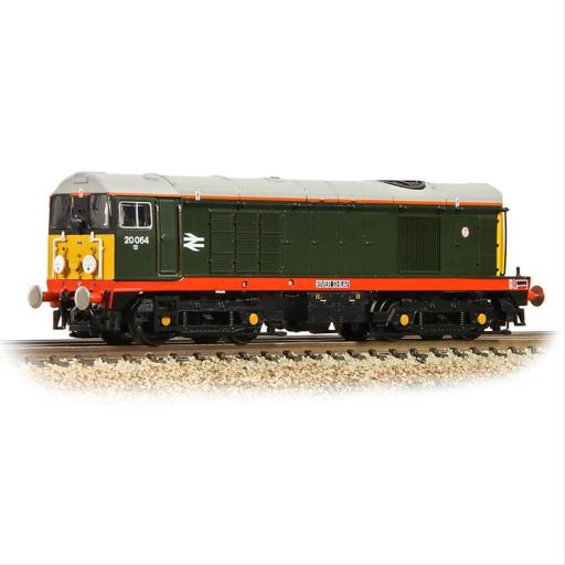 371-029 CLASS 20/0 20064 RIVER SHEAF BR GREEN WITH RED SOLEBAR (DCC READY 6 PIN)