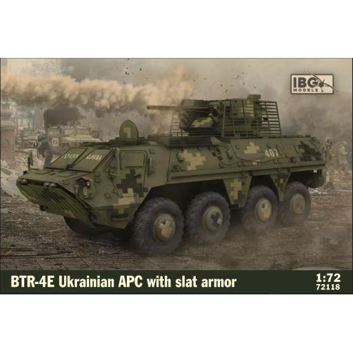 72118 IBG BTR-4E UKRAINE APC WITH SLAT ARMOUR 1:72