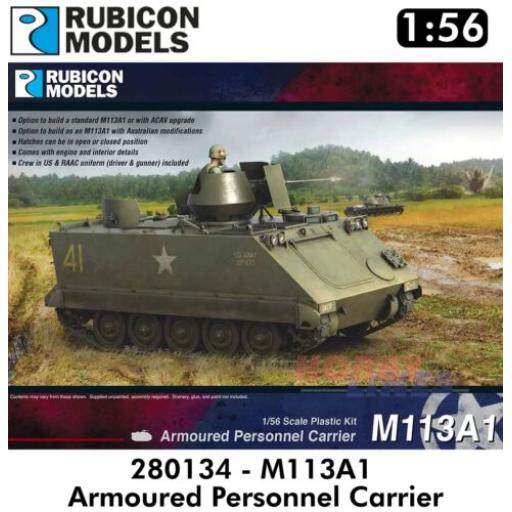280134 M113A1 ARMOURED PERSONNEL CARRIER 1:56 RUBICON