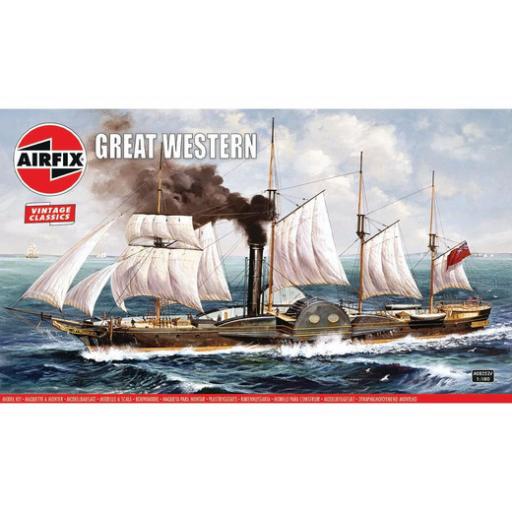 A08252V GREAT WESTERN PADDLE STEAMER SHIP 1:180 AIRFIX