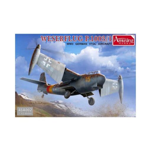 48A002 WESERFLUG P.1003/1 WW2 GERMAN VTOL AIRCRAFT 1:48 AMUSING HOBBY