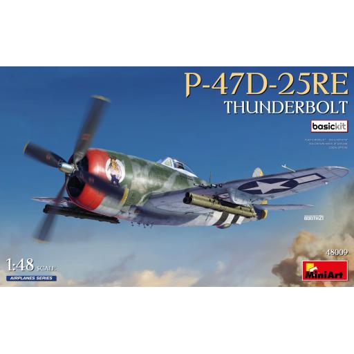48009 P-47D-25RE THUNDERBOLT 1:48 MINIART P-47