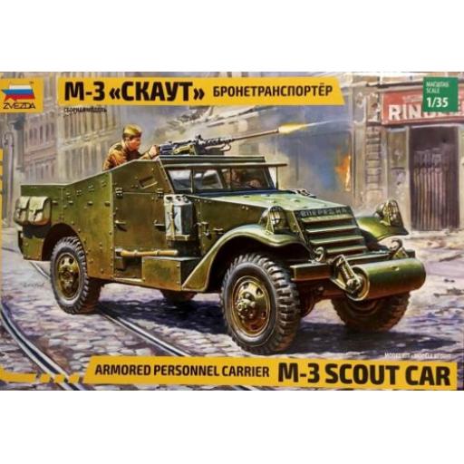 3581 ARMORED CAR WITH CANVAS M-3 SCOUT 1:35 ZVEZDA