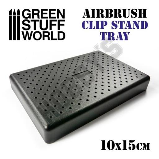AIRBRUSH CLIP STAND TRAY 10 x 15cm