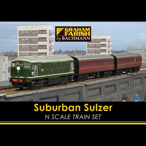370-062 SUBURBAN SUIZER N GAUGE TRAIN SET GRAHAM FARISH