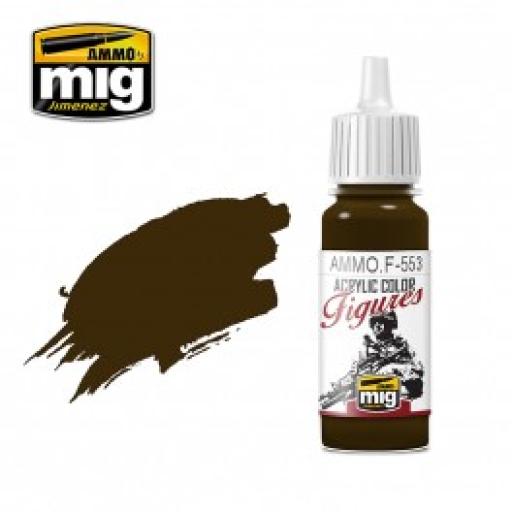 MIG F553 BURNT BROWN RED ACRYLIC PAINT 17ml