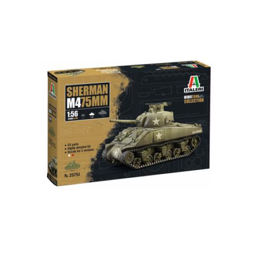 25751 M4 SHERMAN 75mm 1:56 ITALERI