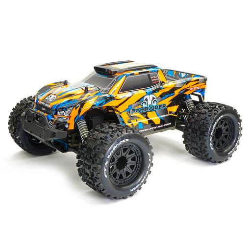 FTX RAMRAIDER 1/10 BRUSHED ORANGE/BLUE MONSTER TRUCK RTR FTX5499OB