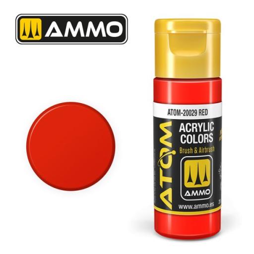 MIG ATOM 20029 RED ACRYLIC PAINT 20ml MIG 049