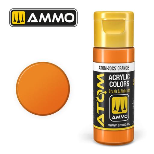 MIG ATOM 20027 ORANGE ACRYLIC PAINT 20ml MIG 129