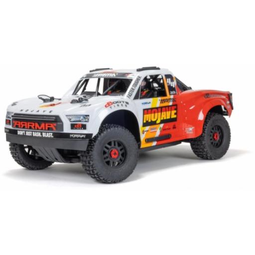 ARRMA MOJAVE BLX 4S 1/8 DESERT TRUCK WHITE ARA4404T1 WITH CENTRE DIFF